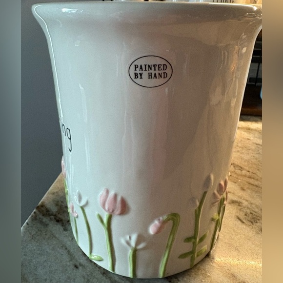 Rae Dunn Spring Floral Ceramic Crock - Picture 2 of 3